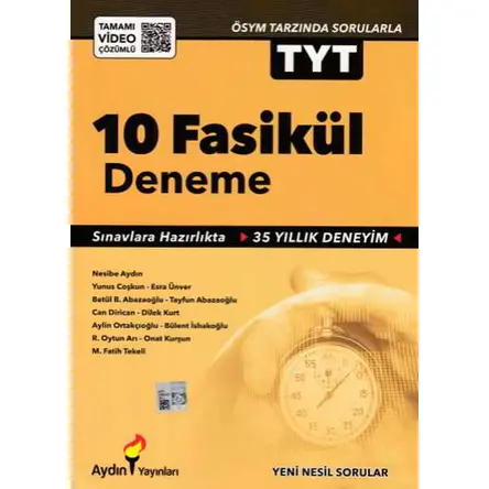 Aydın TYT 10 Fasikül Deneme