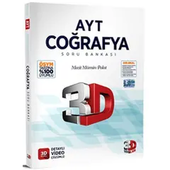 AYT Coğrafya Tamamı Video Çözümlü Soru Bankası 3D Yayınları