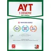 AYT Eşit Ağırlık 5 li Deneme 3D Yayınları