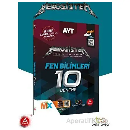 AYT Fen Bilimleri BekoSistem 10 lu Deneme - A Yayınları