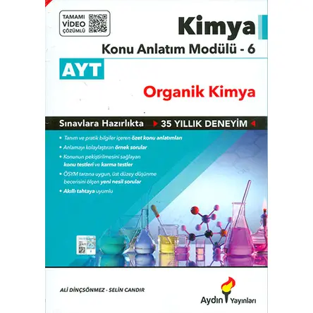 AYT Kimya Konu Anlatım Modülü-6 Organik Kimya Aydın Yayınları