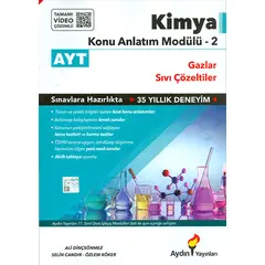 AYT Kimya Konu Anlatım Modülü-2 Gazlar, Sıvı Çözeltiler Aydın Yayınları