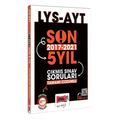 Yargı AYT Son 5 Yıl (2017-2021) Tamamı Çözümlü Çıkmış Sınav Soruları