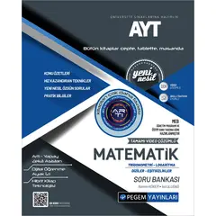 Pegem AYT Matematik Trigonometri-Logaritma-Diziler-Eşitsizlikler Soru Bankası