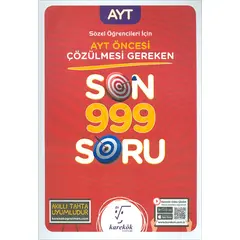 Karekök AYT Öncesi Çözülmesi Gereken Son 999 Soru Sözel