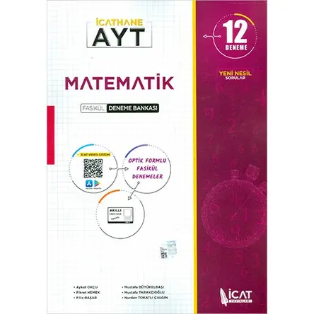 AYT Matematik 12 li Fasikül Deneme Bankası İcat Yayınları