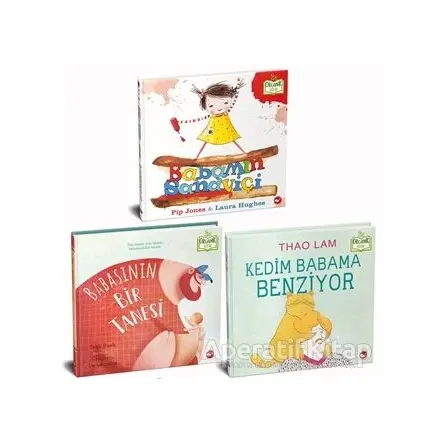 Babamı Seviyorum Set - Organik (3 Kitap Takım) - Pip Jones - Beyaz Balina Yayınları