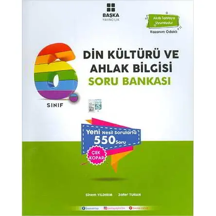 Başka 6.Sınıf Din Kültürü ve Ahlak Bilgisi Soru Bankası