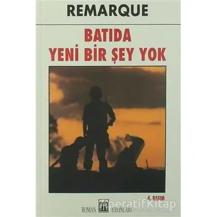 Batıda Yeni Bir Şey Yok - Erich Maria Remarque - Oda Yayınları