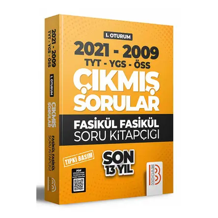 Benim Hocam 2009-2021 YKS 1. Oturum Son 13 Yıl Tıpkı Basım Fasikül Fasikül Çıkmış Sorular