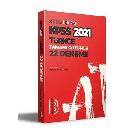 Benim Hocam 2021 KPSS Türkçe Tamamı Çözümlü 22 Deneme