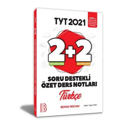 Benim Hocam 2021 TYT Türkçe 2+2 Soru Destekli Özet Ders Notları