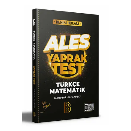 Benim Hocam 2022 ALES Türkçe - Matematik Yaprak Test