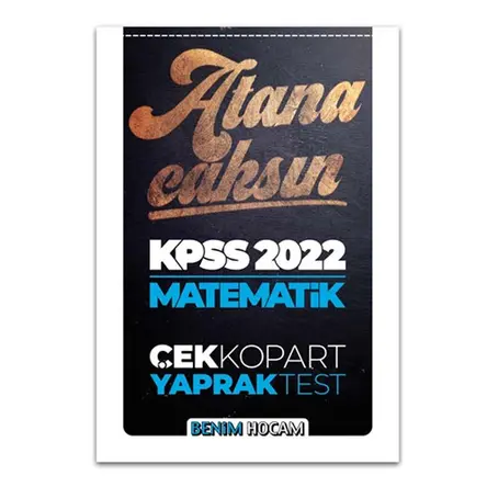 Benim Hocam 2022 KPSS Matematik Çek Kopart Yaprak Test