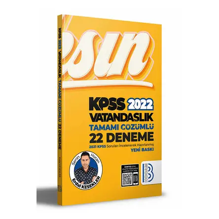 Benim Hocam 2022 KPSS Vatandaşlık Tamamı Çözümlü 22 Deneme