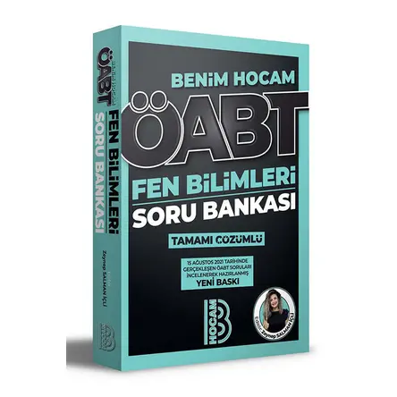 Benim Hocam 2022 ÖABT Fen Bilimleri Öğretmenliği Tamamı Çözümlü Soru Bankası