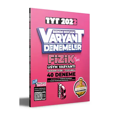 Benim Hocam 2022 TYT Fizik Tamamı Video Çözümlü 40 Deneme Sınavı