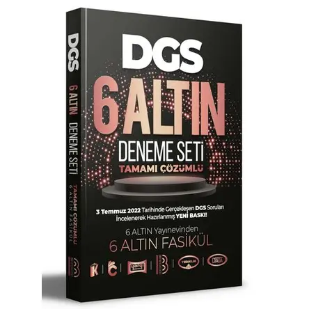 Benim Hocam 2023 DGS Tamamı Çözümlü 6 Altın Deneme Seti