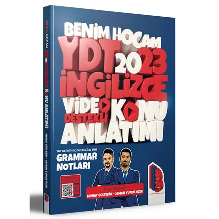 Benim Hocam 2024 YDT İngilizce Video Destekli Konu Anlatımı