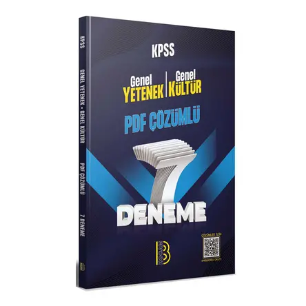 Benim Hocam KPSS Genel Yetenek Genel Kültür PDF Çözümlü 7 Deneme