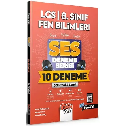 Benim Hocam LGS 8. Sınıf Fen Bilimleri 10 Deneme Ses Deneme Serisi