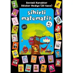 Stickerlı 4+ Yaş Sihirli Matematik - Pedagog Afife Çoruk - Beyaz Panda Yayınları