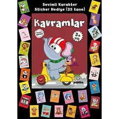 Stickerlı 3+ Yaş Kavramlar - Pedagog Afife Çoruk - Beyaz Panda Yayınları