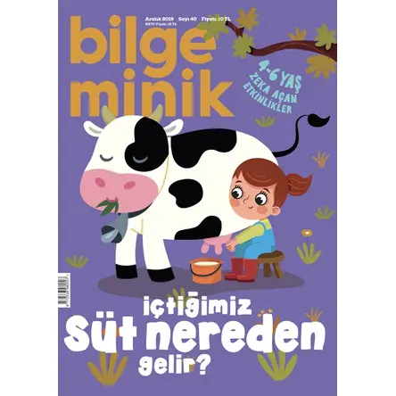 Bilge Minik Dergisi Sayı: 40 Aralık 2019 İçtiğimiz Süt Nereden Gelir? (Oyun Hediyeli)