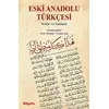 Eski Anadolu Türkçesi - Kolektif - BilgeSu Yayıncılık