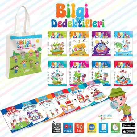 Bilgi Dedektifleri 5+ Yaş Çantalı Set (14 Ktap) - İlk Adım Yayınları