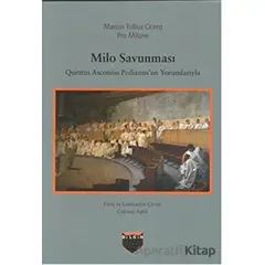 Milo Savunması - Marcus Tullius Cicero - Bilgin Kültür Sanat Yayınları