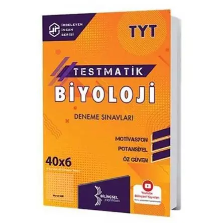 Bilinçsel TYT Testmatik Biyoloji Deneme Sınavları 40X6