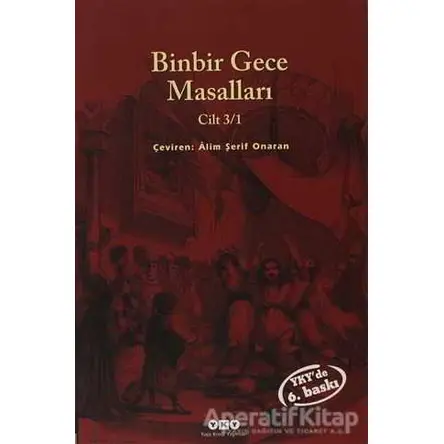 Binbir Gece Masalları Cilt 3/1 - Anonim - Yapı Kredi Yayınları