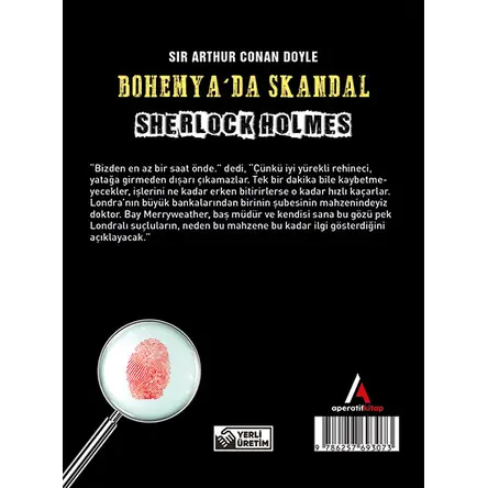 Bohemya’da Skandal - Sherlock Holmes Cep Boy Aperatif Tadımlık Kitaplar