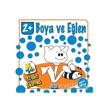 Boya ve Eğlen - Mavi Kitap - 32 Adet Çıkartma - Kolektif - Parıltı Yayınları