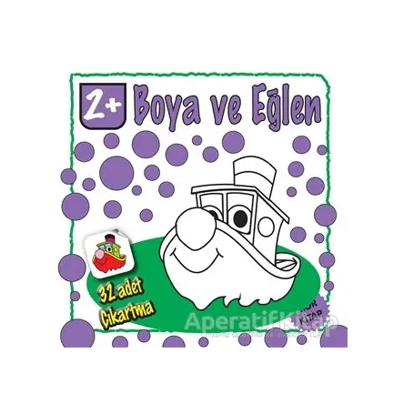 Boya ve Eğlen - Mor Kitap - 32 Adet Çıkartma - Kolektif - Parıltı Yayınları