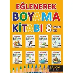 Eğlenerek Boyama Kitabı (8 Kitap Takım) - Kolektif - Salon Yayınları - Çocuk