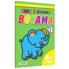 Renkli Sevimli Boyama 1 3+ Yaş - Kolektif - Pinokyo Yayınları