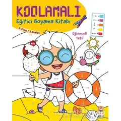 Kodlamalı Eğitici Boyama Kitabı - Eğlenceli Tatil (5- 6 Yaş 2. Seviye) - Kolektif - Sincap Kitap