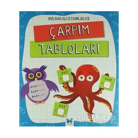 Bulmacalı Etkinlikler Çarpım Tabloları - Penny Worms - Mavi Kelebek Yayınları