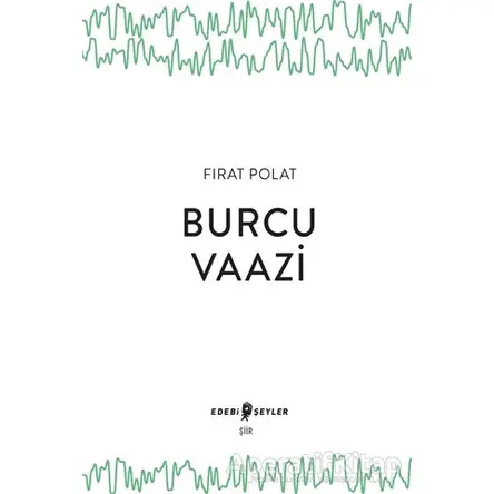 Burcu Vaazi - Fırat Polat - Edebi Şeyler