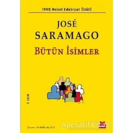 Bütün İsimler - Jose Saramago - Kırmızı Kedi Yayınevi