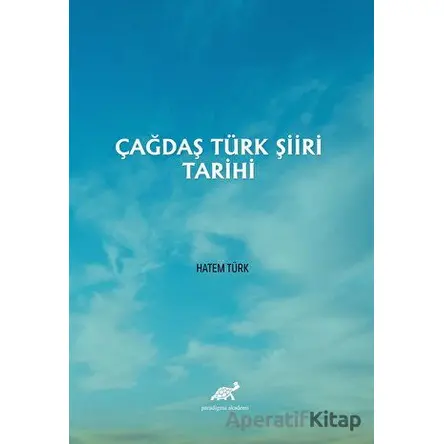 Çağdaş Türk Şiiri Tarihi - Hatem Türk - Paradigma Akademi Yayınları