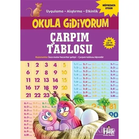 Çarpım Tablosu - Okula Gidiyorum - Kolektif - Halk Kitabevi