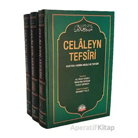 Celaleyn Tefsiri Tercümesi Kuran-ı Kerim Meali ve Tefsiri (3 Cilt, Takım,İthal Kağıt)