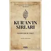 Kuranın Sırları - Fahreddin Razi - Çelik Yayınevi