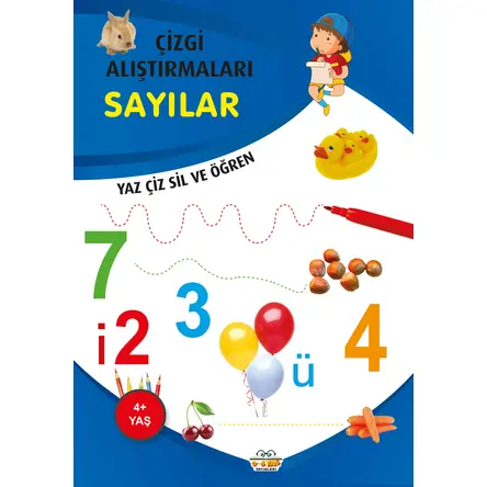 Sayılar - Çizgi Alıştırmaları - Emine Ulusoy - 0-6 Yaş Yayınları