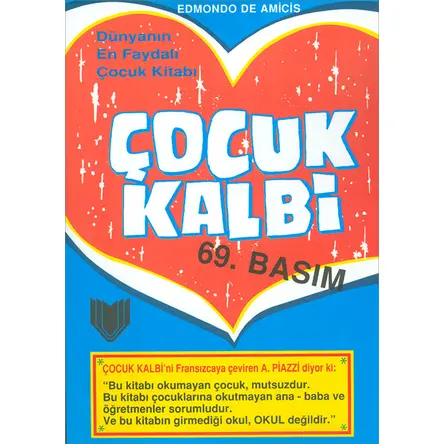 Çocuk Kalbi - Edmondo De Amicis - Yalçın Yayınları