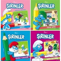 Şirinler Hikayeli Boyama Seti (4 Kitap Takım) - Kolektif - Pogo Çocuk