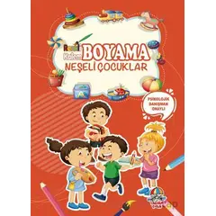 Renkli Kalem Boyama - Neşeli Çocuklar - Kolektif - Yağmur Çocuk